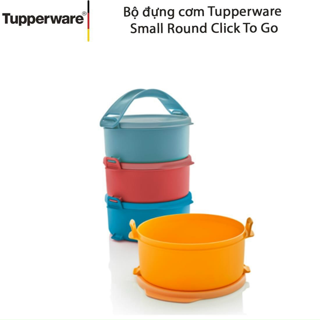 Bộ hộp đựng cơm  Tupperware Small Round Click To Go